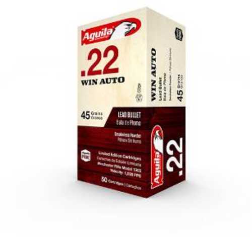 22 Win Rimfire 45 Grain Lead 50 Rounds Aguila Ammunition Winchester